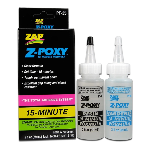 ZAP Z-POXY แบบแห้งเร็ว 5นาที และ แบบ 30นาที แบบปานกลาง 15นาที