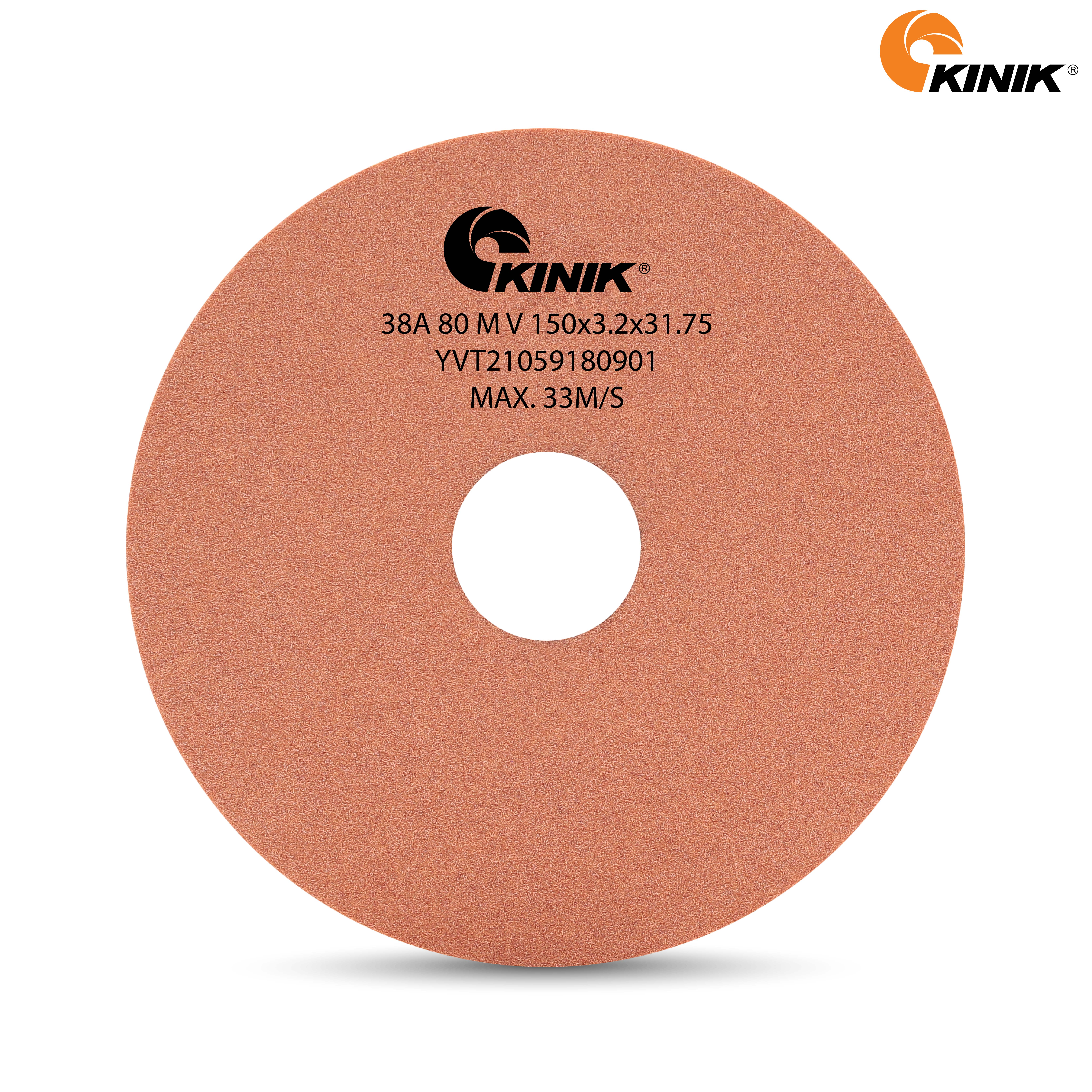 หินเจียร KINIK 38A80MV1A 150x3.2x31.75 mm.