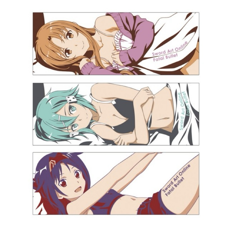 ผ้า อาสึนะ&ชิน่อน&ยูกิ -Sao[Sword Art Online Fatal Bullet Game Project 5th Anniversary -Towel- Asuna&Sinon&Yuuki]
