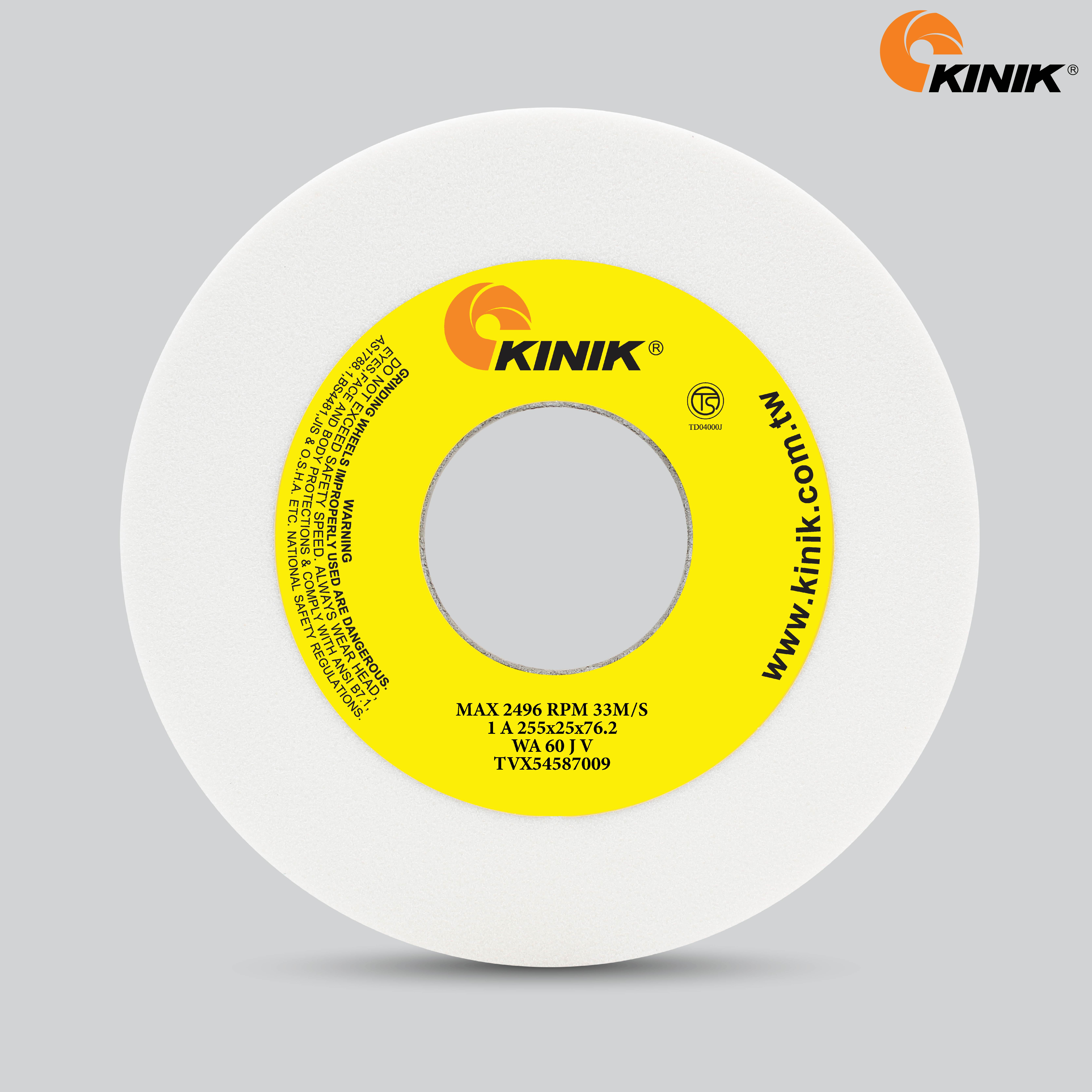 หินเจียร KINIK WA60JV1A 255x25x76.2 mm.