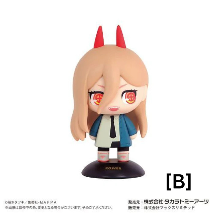 [ Figure แท้ ] #พร้อมส่ง Chainsaw Man - YuraYura Head Denji & Power Mini Figure คู่ [ Takara Tomy A.R.T.S ]