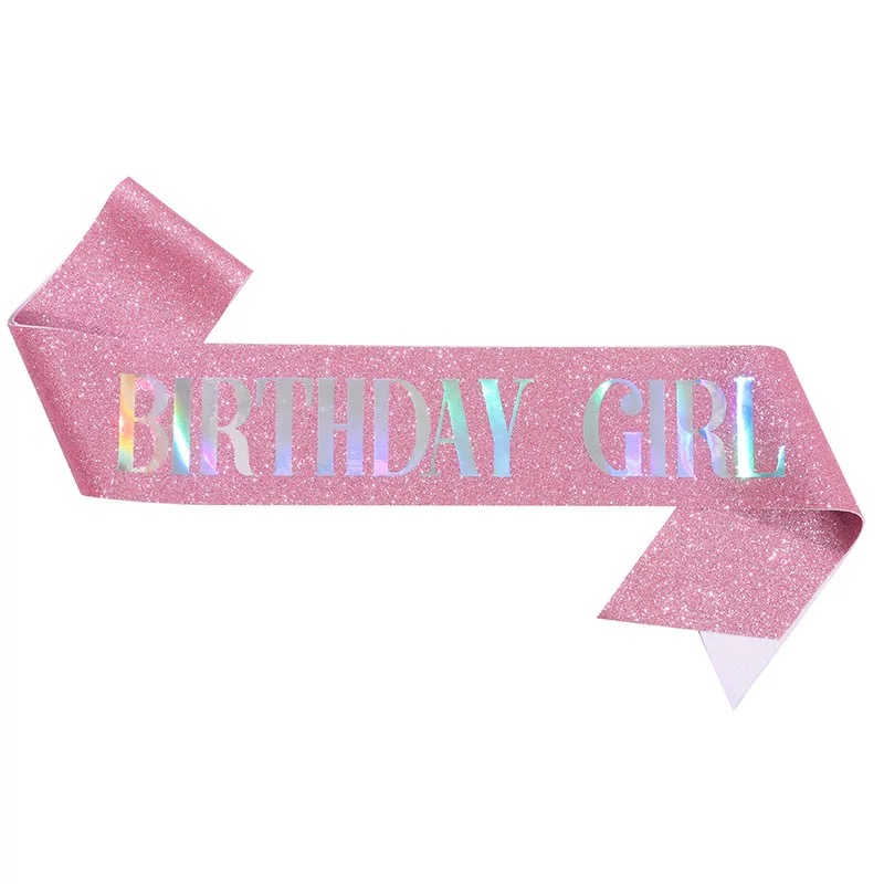 สายสะพายไหล่ Happy Birthday ป้ายพร๊อพวันเกิด