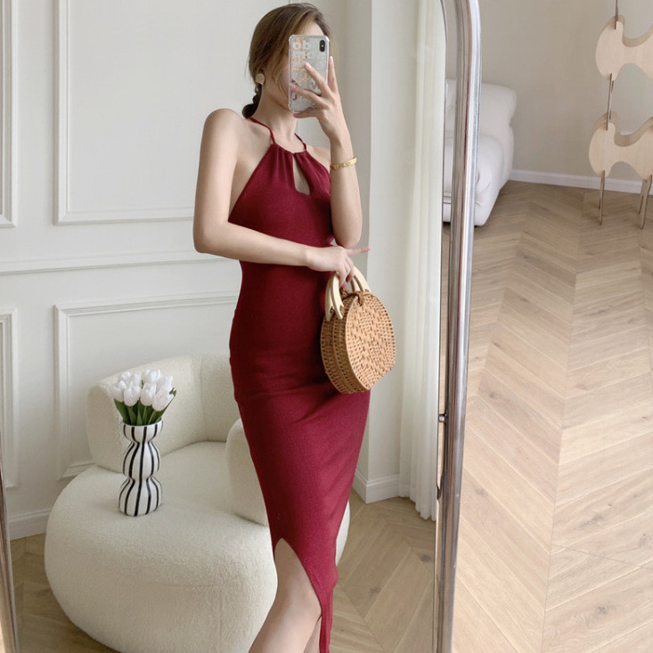 ชุดเดรสแขนกุด เปิดไหล่ เข้ารูปเซ็กซี่ สไตล์ฝรั่งเศส สําหรับผู้หญิง CN413