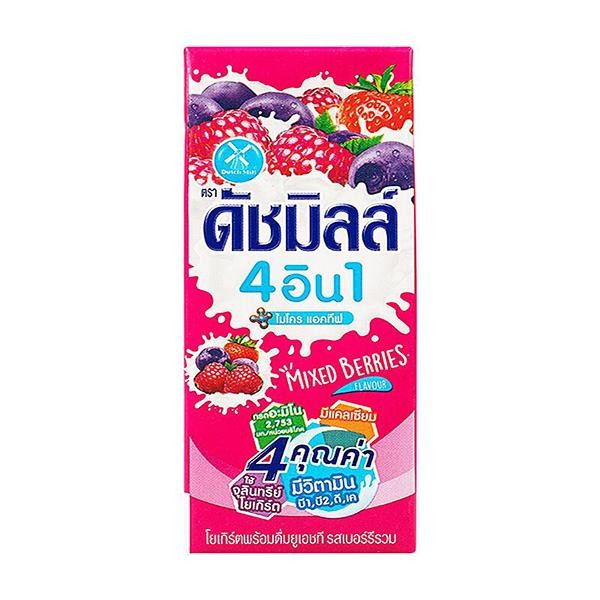 8853002302038 โยเกิร์ตพร้อมดื่ม ยูเอชที ตรา ดัชมิลล์ รสเบอร์รี่รวม 180 มล.