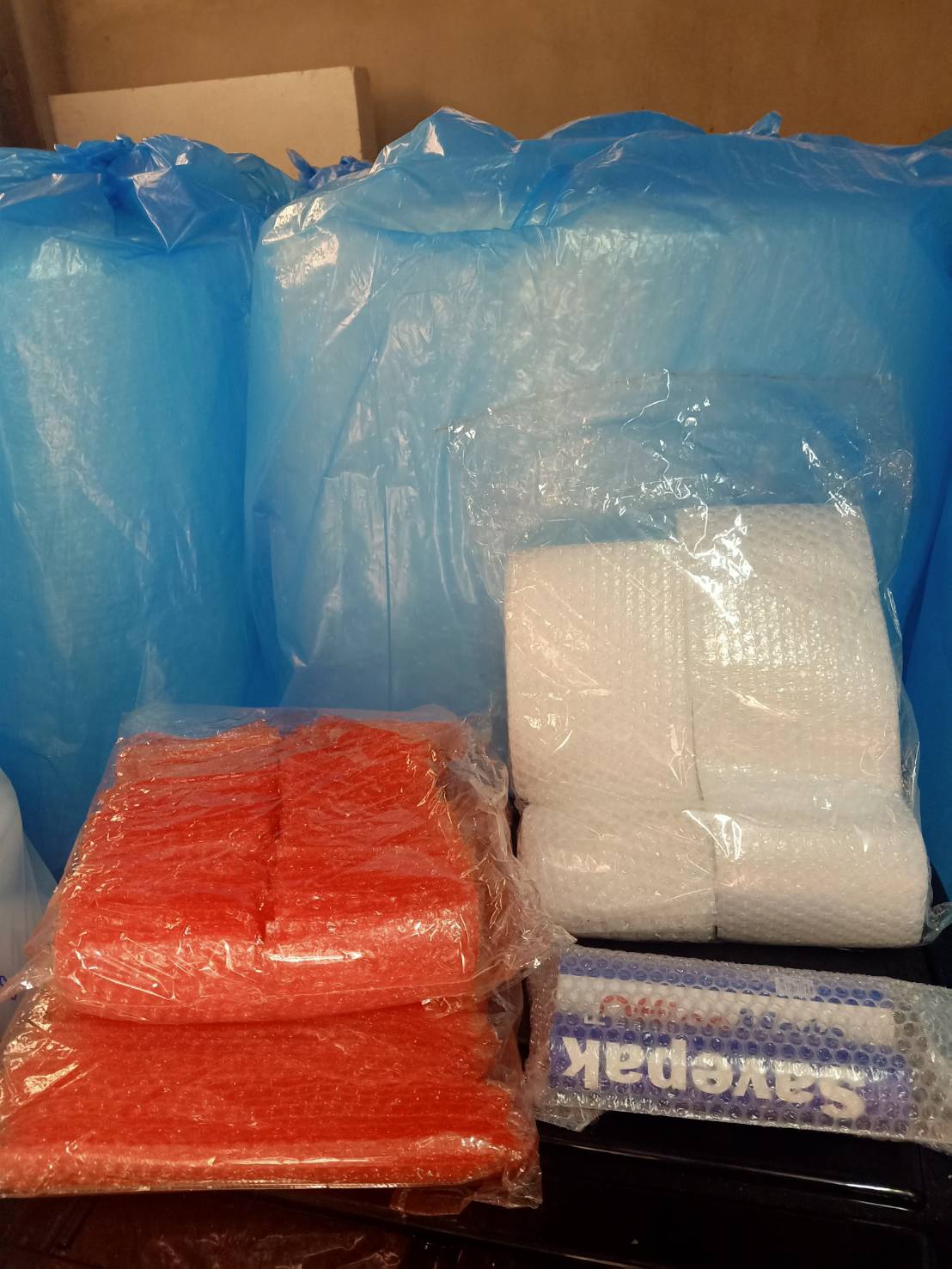 AIR BUBBLE BAG ANTI ป้องกันไฟฟ้าสถิต ขนาด 7x30 cm (บรรจุ 60 /แพ็ค) ราคา 0.83บาท/ใบ สังผลิตตามขนาดที่ลูกค้าระบุได้ ทราบราคาทันที