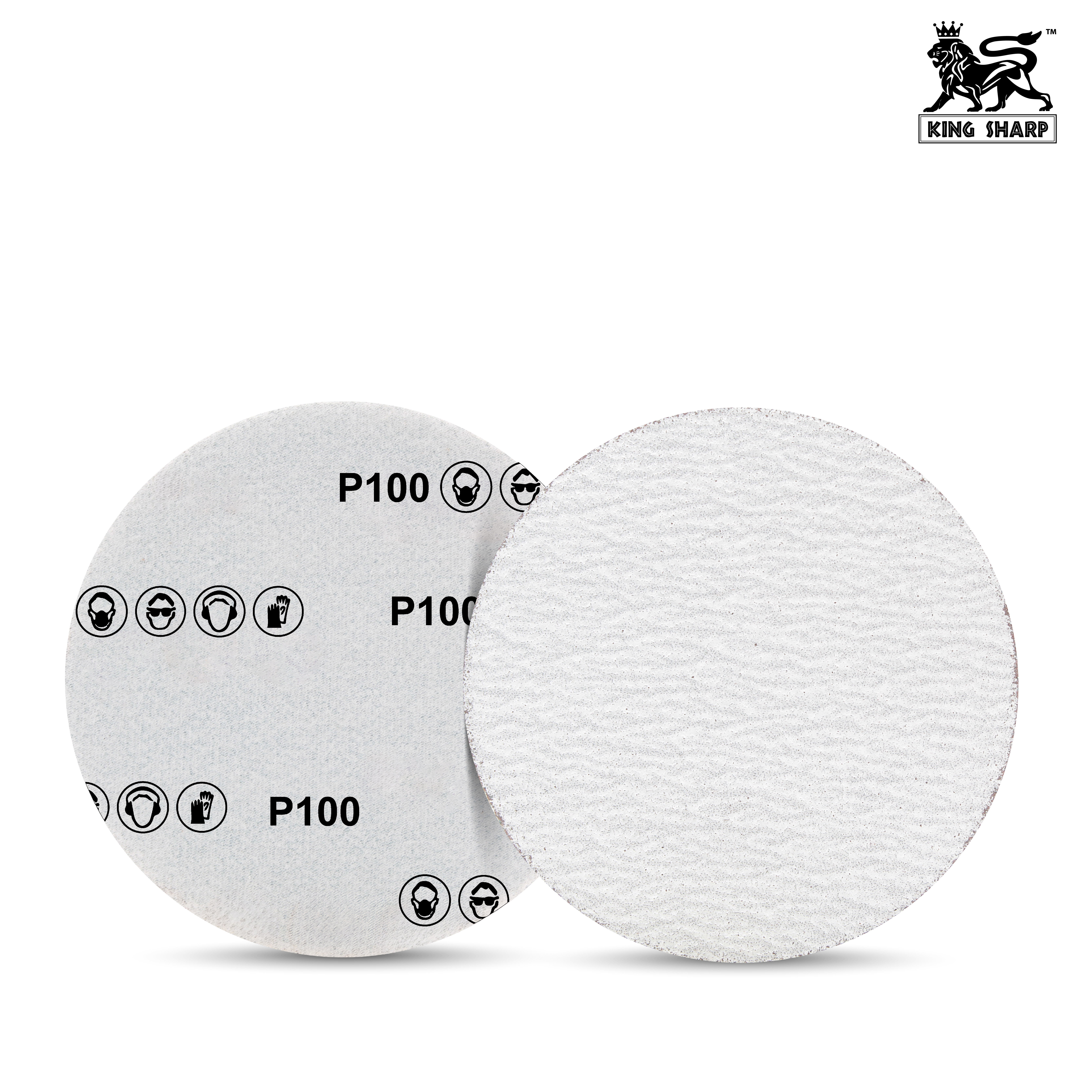 ทรายกลมหลังสักหลาด เบอร์100 125x0 mm.
