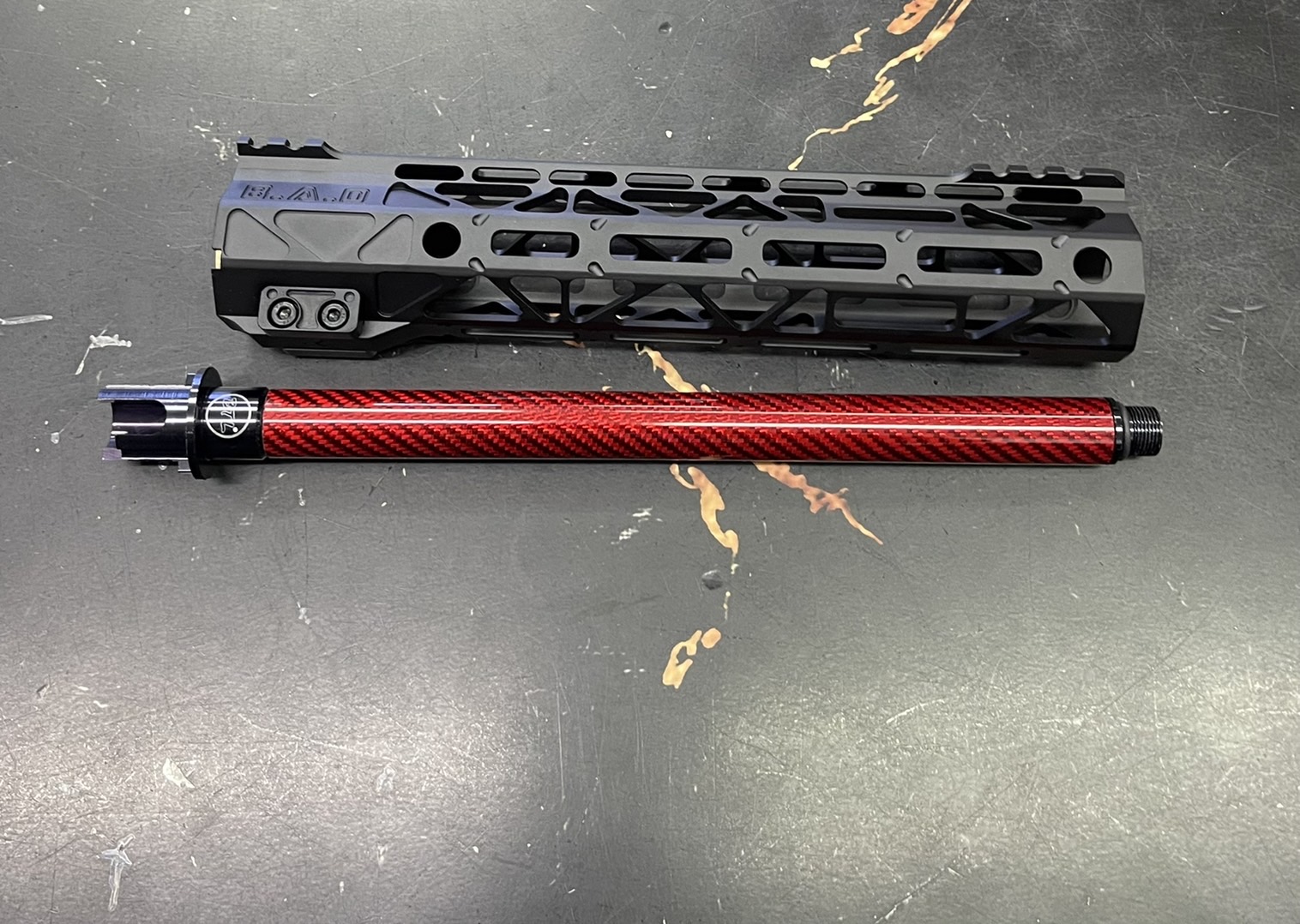 ราง M-LOK B.A.D 9.5 นิ้ว + ท่อนอกแคปล่า 12 นิ้ว