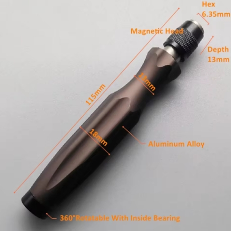 เครื่องมือไขควงหกเหลี่ยม DJI SET 10 in 1 สำหรับงานซ่อมอุปกรณ์ต่างๆ ขนาด 6.35mm ใส่กับสว่านไฟฟ้าได้