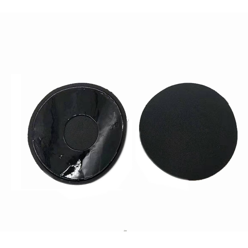 ปิดจุกผ้า สีดำ/ครีม กลม/ดอกไม้ กล่องหัวใจ