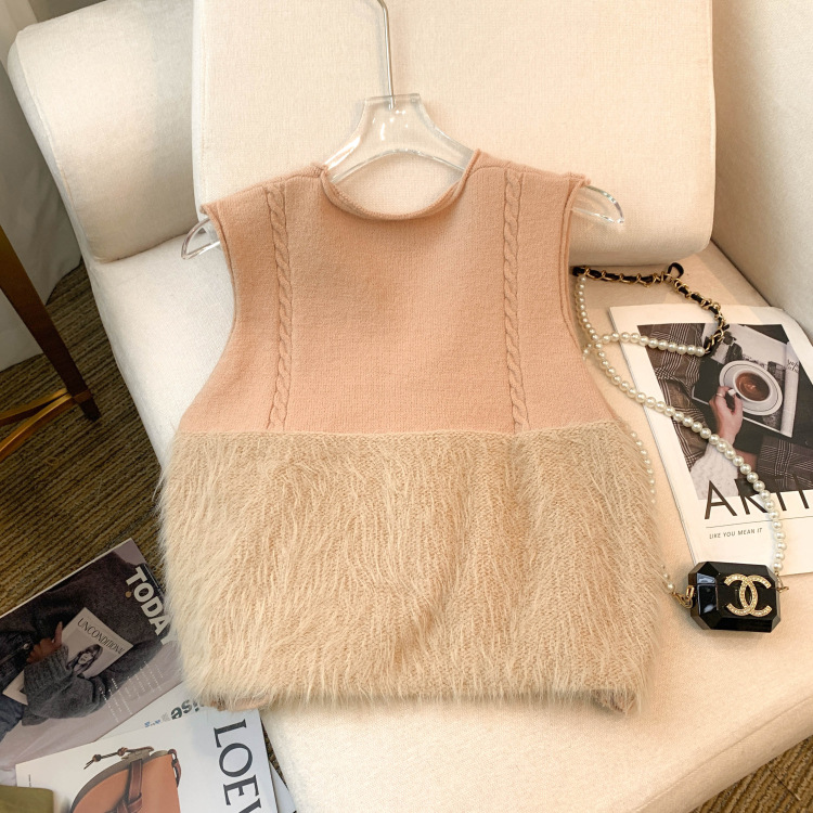 เสื้อไหมพรม สีชมพู รหัส A304