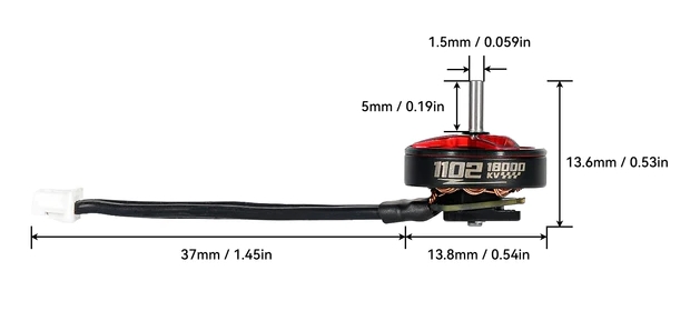 BETAFPV 1102 22000KV Brushless Motors ยกชุด 4ตัว