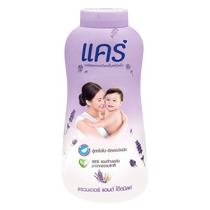 8850006938843 180g แป้งแคร์เด็ก ลาเวนเดอร์/ม่วง