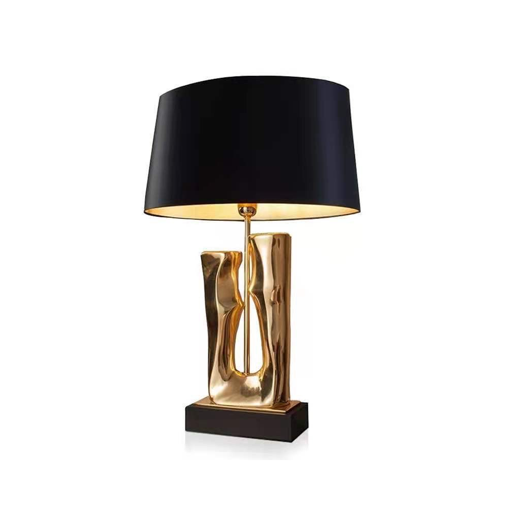 โคมไฟตั้งโต๊ะ สไตล์นอร์ดิก Nordic style table lamp Resin + Hardware + Fabric LED E27x1 IP20