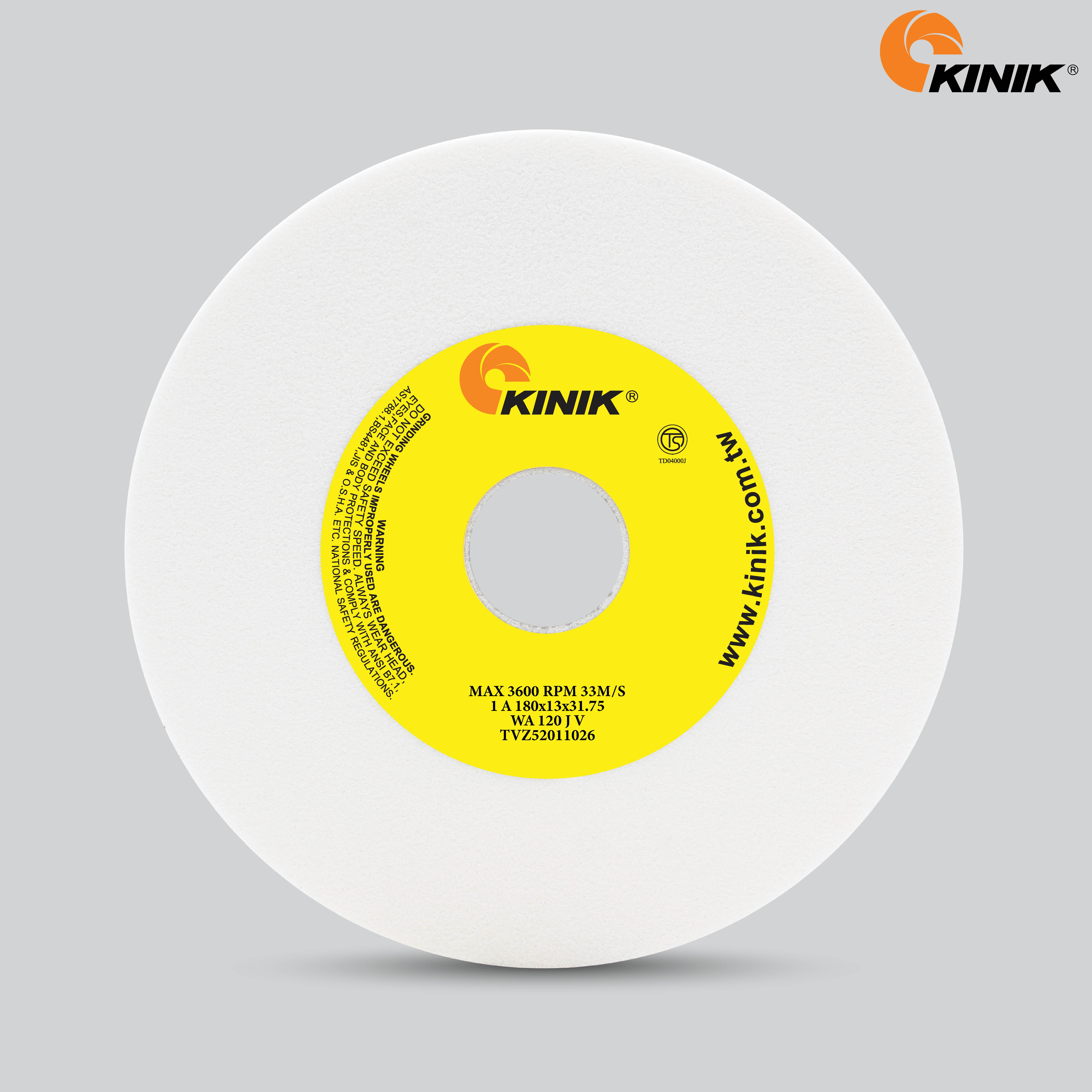 หินเจียร KINIK WA120JV1A 180x13x31.75 mm.