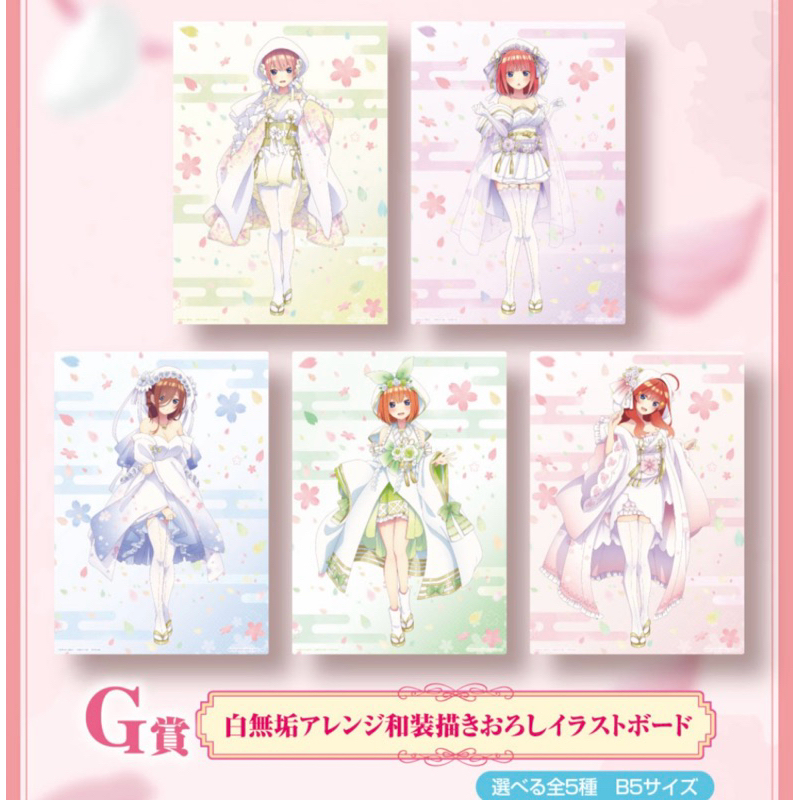 บอร์ดแข็ง มิคุ -เจ้าสาวผมเป็นแฝดห้า[The Quintessential Quintuplets -Illustration Board- Miku Nakano]