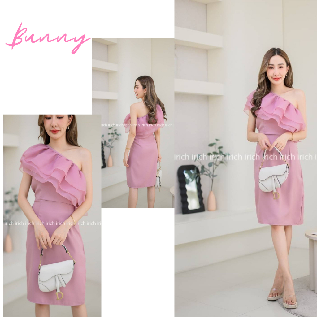 เดรส ปาดไหล่ ชุดออกงาน เดรสออกงาน ชุดเพื่อนเจ้าสาว