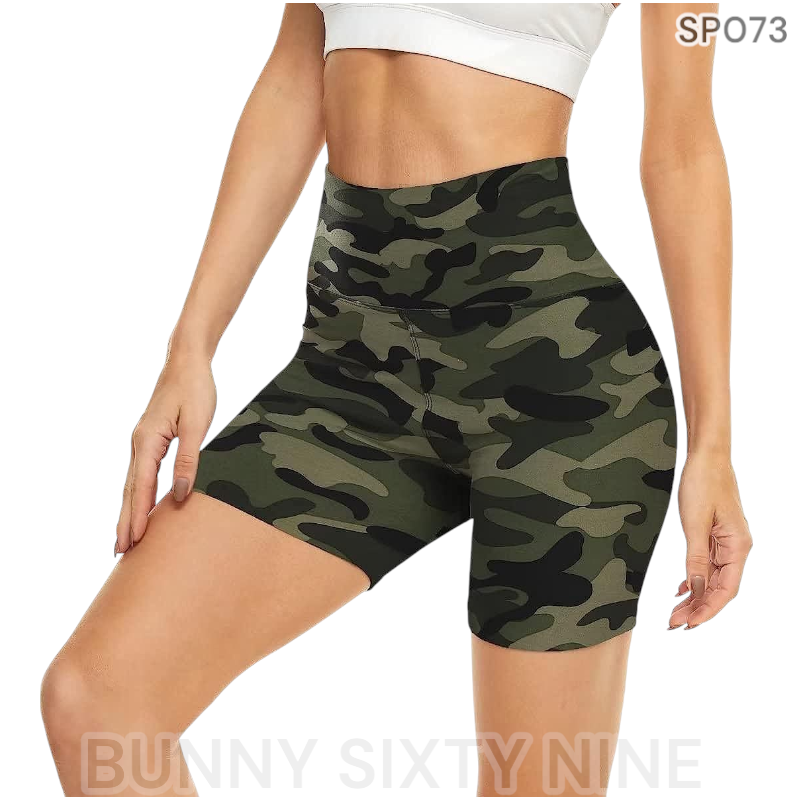 กางเกงออกกำลังกาย ขาสั้น ผ้ายืด รหัส SP073