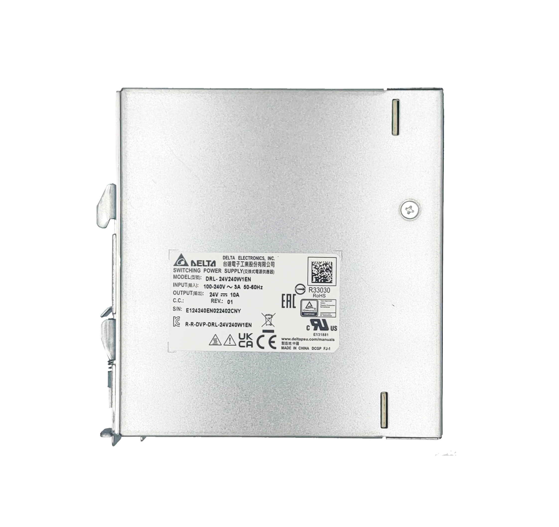 DRL-24V240W1EN Output 24V/10A (240W) Delta Power Supply