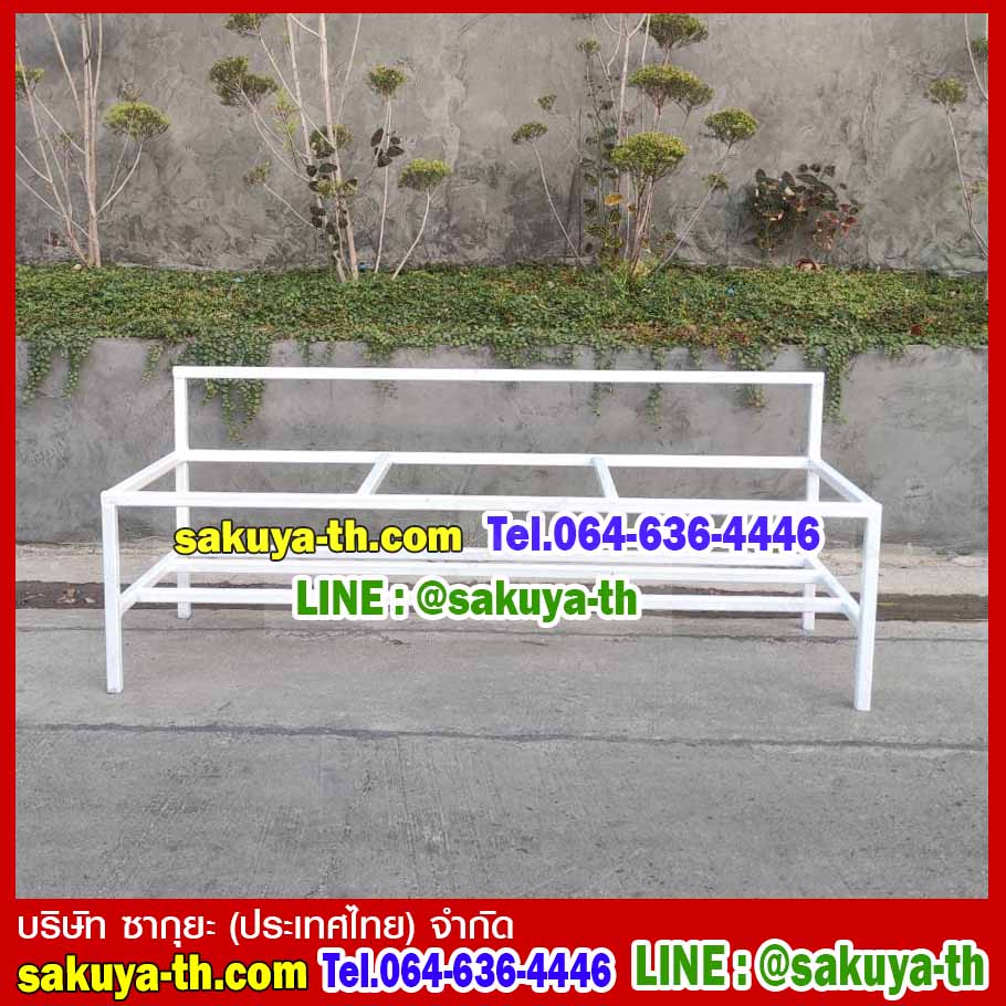 แท่นวางถังขยะ 60 ลิตร ขนาด 3 ช่อง แบบไม่มีแผงป้ายด้านหลัง