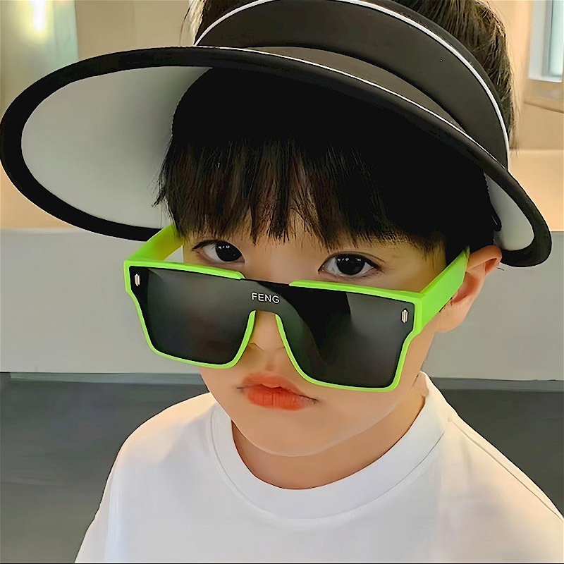 แว่นตาแฟชั่นเด็ก แว่นกันแดดเด็ก 3-5 ปี สไตล์เกาหลี V23