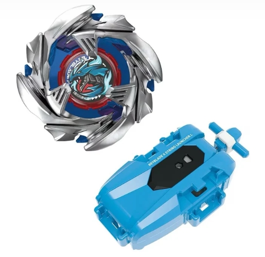 Beyblade X BX-34 Starter Cobalt Dragoon 2-60 Cyclone [มีที่ชูท] รุ่นใหม่ หมุนซ้าย พร้อมที่ชูทเชือก