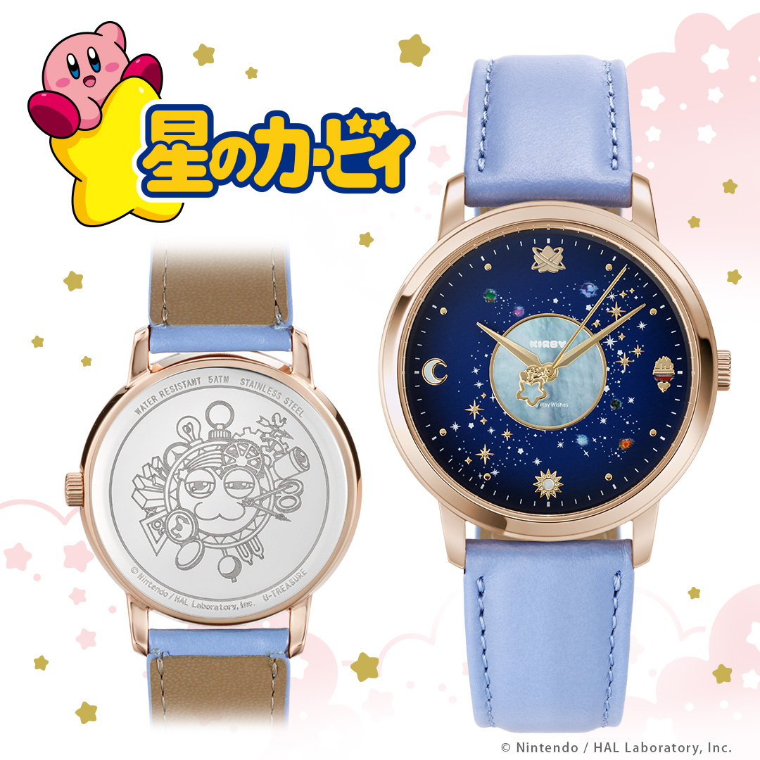 นาฬิกา เคอร์บี้ กาแลกซี่ ทางช้างเผือก Kirby of the Stars Milky Way Wishes / Watch 36mm Ver. Pink × Belt Color Light Blue 星のカービィ 腕時計