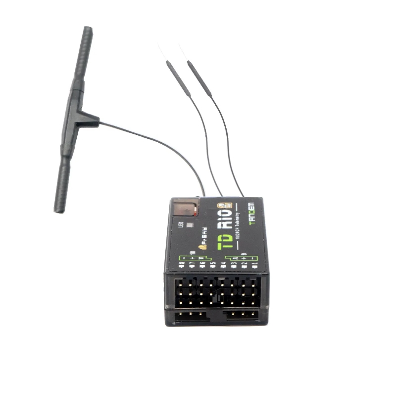 FrSky TD R10 2.4G 900M Tandem Dual-Band Receiver TD R10 Receiver with 10 Channel Ports