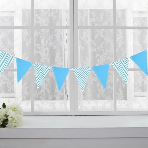 ป้ายแขวนตกแต่ง พร้อมสาย สามเหลี่ยม งานวันเกิด งานปาร์ตี้ต่างๆ