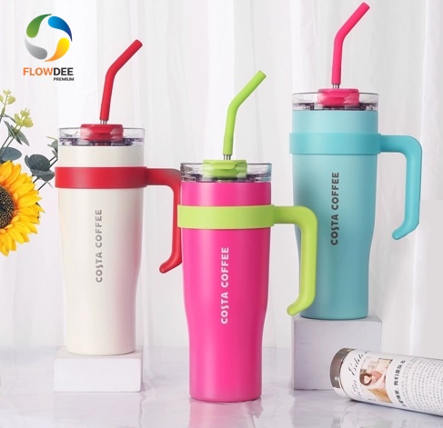 แก้วน้ำสแตนเลสมีหูจับ พรีเมี่ยม FBS063
