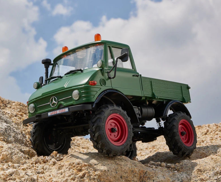 FMS 1:24 FCX24 Mercedes-Benz Unimog 421 RTR รถบังคับสเกลพร้อมเล่น ขนาด 1:24 ระบบเกียร์ 2สปีด ชุดเฟืองโลหะ