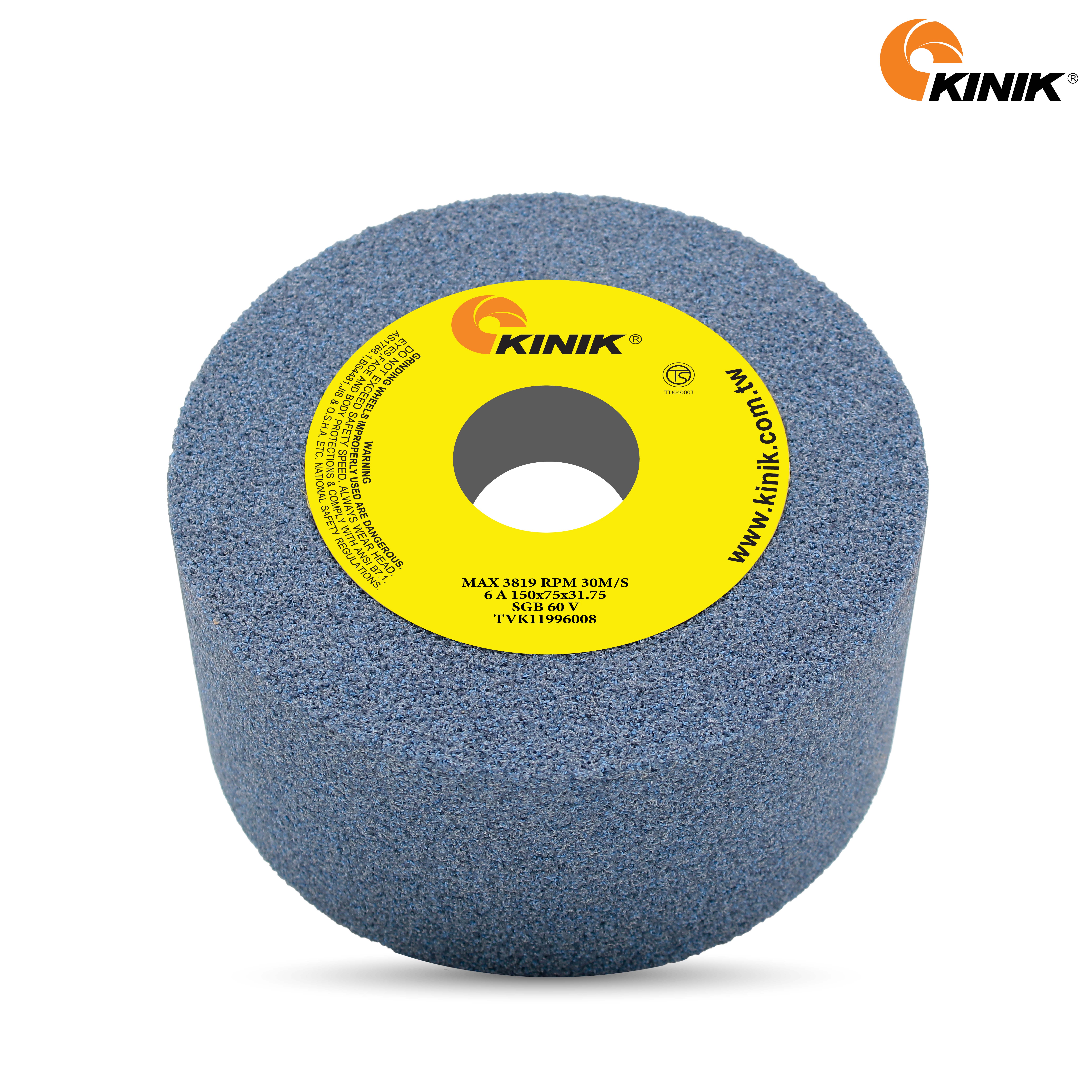 หินถ้วยตรง KINIK SGB60V6A 150x75x31.75 mm.
