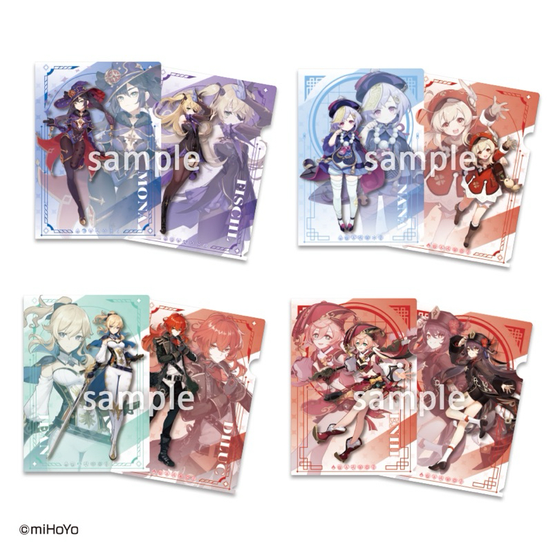 แฟ้ม ฉีฉี&คลี -เก็นชินอิมแพกต์[Genshin Impact ~Genshin Kuji~ E Prize A4 -Clear File- Qiqi&Klee]