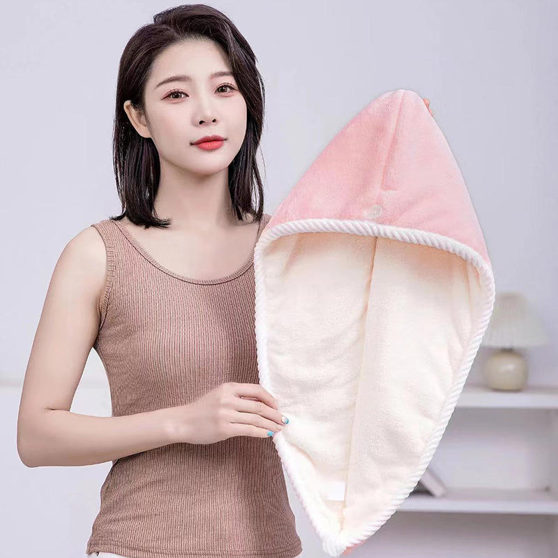 หมวกเช็ดผม ผ้าเช็ดผม ซับน้ำดีมาก ผมแห้งเร็ว