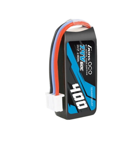 Gens Ace 400mAh 7.4V 60C 2S Lipo Battery Pack w/ JST-XHR Plug : OMP M1 Align T15