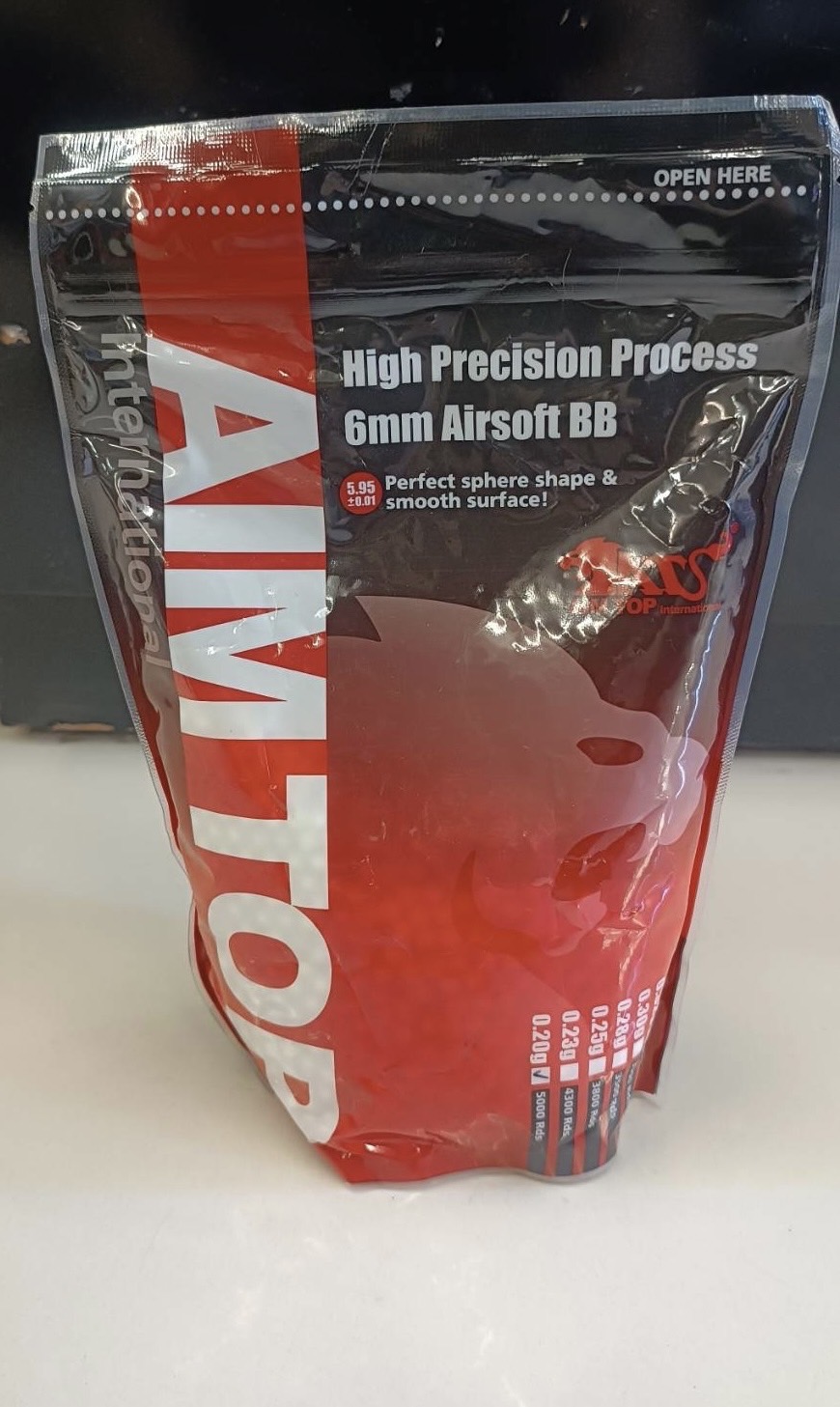 AIMTOP 0.20g. เรืองแสง 5000 นัด made in Taiwan