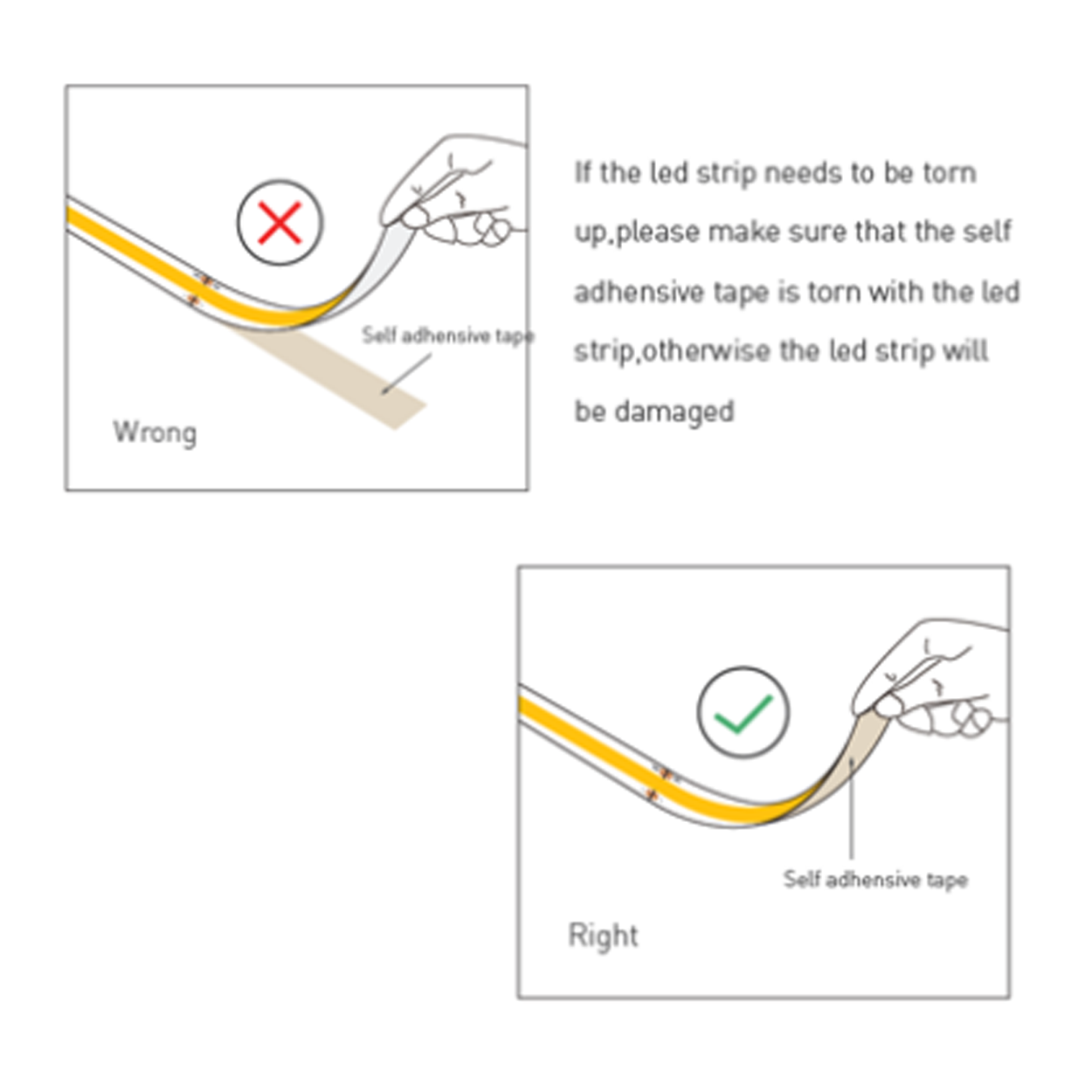 ไฟเส้น ไฟริบบิ้น LED Strip Light COB 10W Blue Color