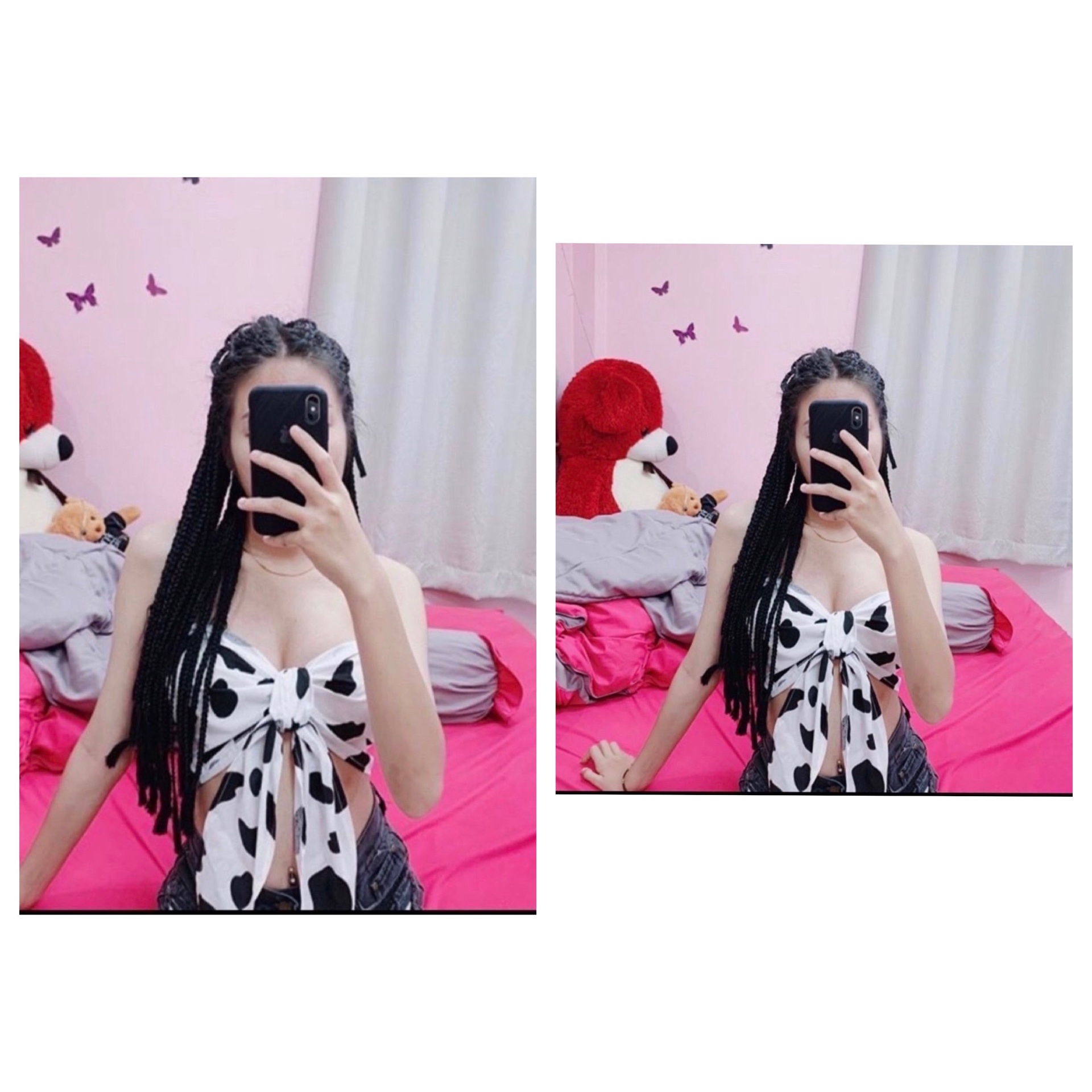 เสื้อสายเดี่ยว เสื้อครอปแฟชั่น สินค้าพร้อมส่ง