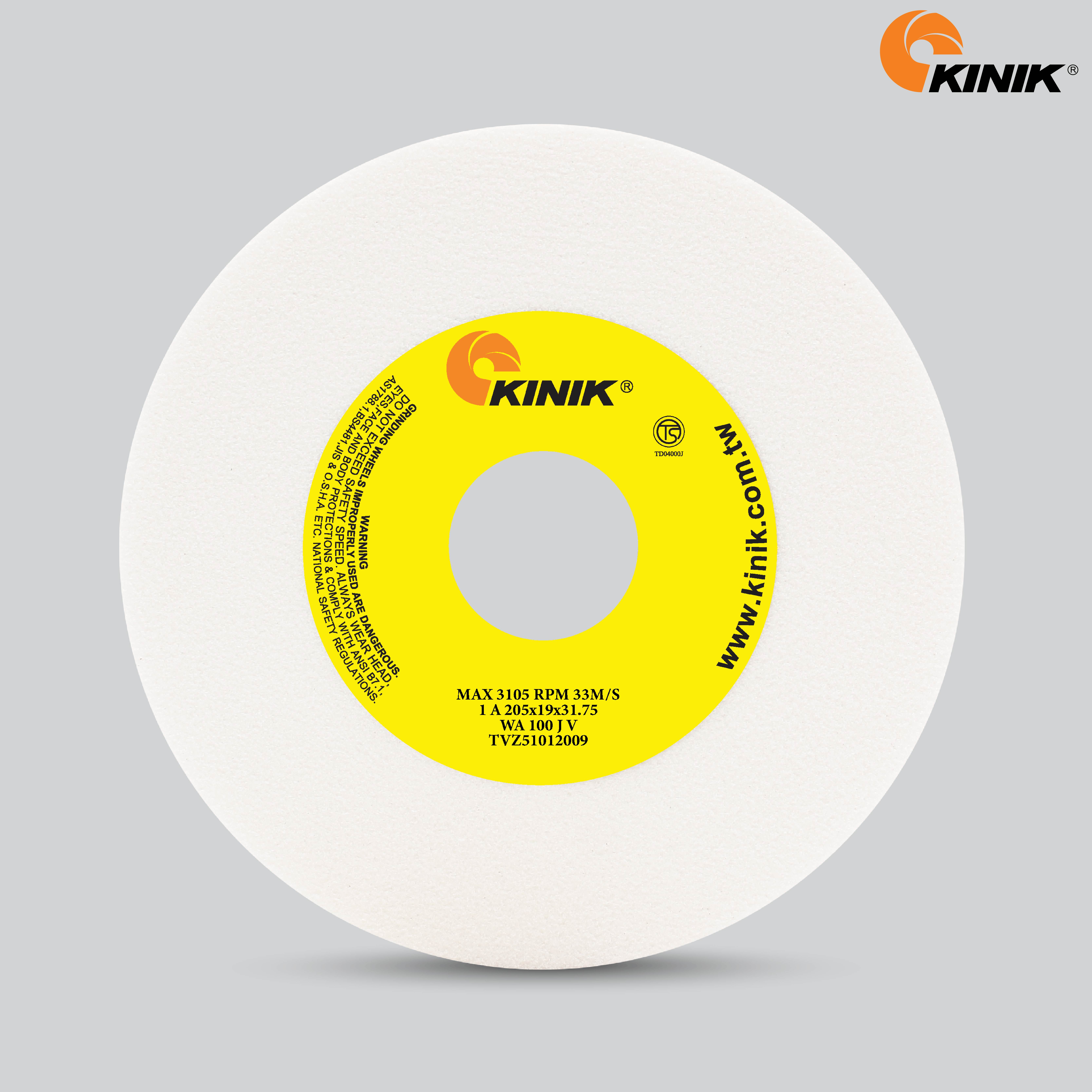 หินเจียร KINIK WA100JV1A 205x19x31.75 mm.