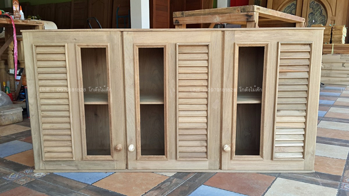 ตู้ลอยกระจกเกล็ด 120*60*30ซม.