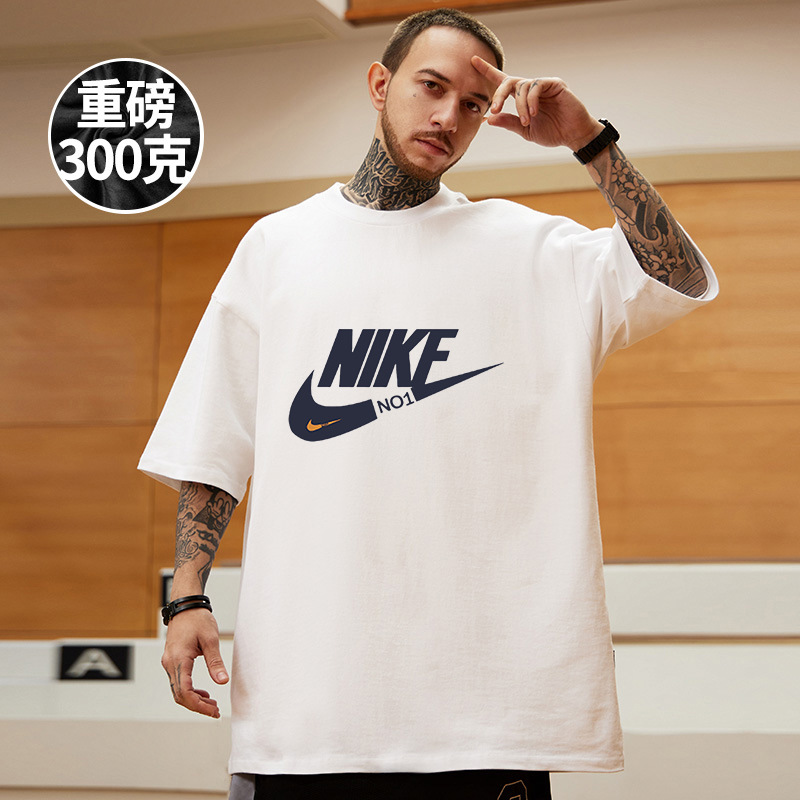 เสื้อยืด คอกลม สกีนลาย ผ้าคอตตอน 300 กรัม พร้อมส่ง