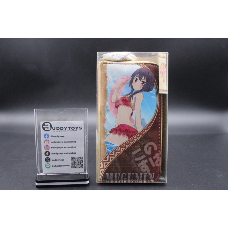 กระเป๋าสตางค์แบบยาว ลายเมกุมินจากอะนิเมะขอให้โชคดีมีชัยในโลกแฟนตาซี[Konosuba Long Wallet -Megumin-]