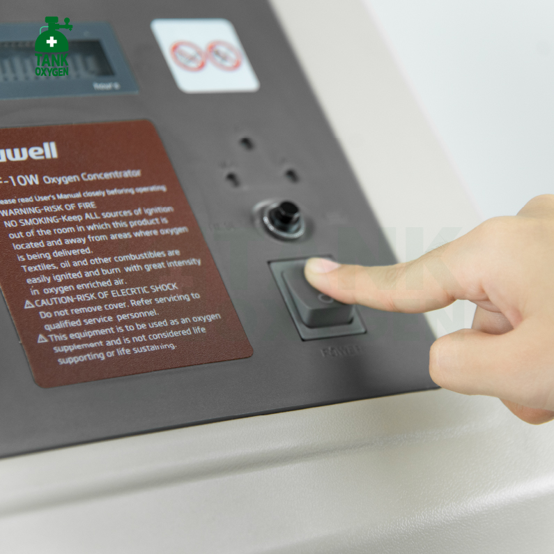 Yuwell รุ่น 7F-10W เครื่องผลิตออกซิเจน ขนาด 10 ลิตร ประกันศูนย์ไทย 3 ปี