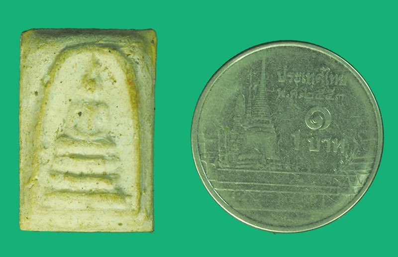 A5693 พระสมเด็จคะแนน เนื้อผง เก่าพอมีอายุ ไม่ทราบที่และปีสร้าง 3