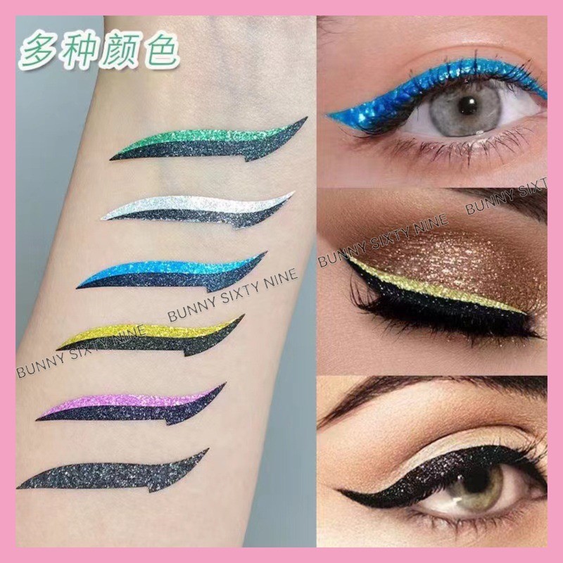 ส่งด่วนในไทย สติ๊กเกอร์ อายไลเนอร์ กันน้ำ ติดง่าย พร้อมส่ง