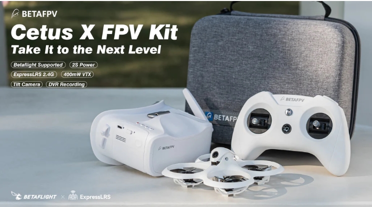ฺBETAFPV Cetus X Brushless FPV Drone RTF Cetus FC LiteRadio 3 Radio VR03 FPV ชุดโดรนพร้อมเล่น แกะกล่องเล่นได้เลย ขอบครบ รีโมทแว่น ต่อยอดไปลำใหญ่ได้