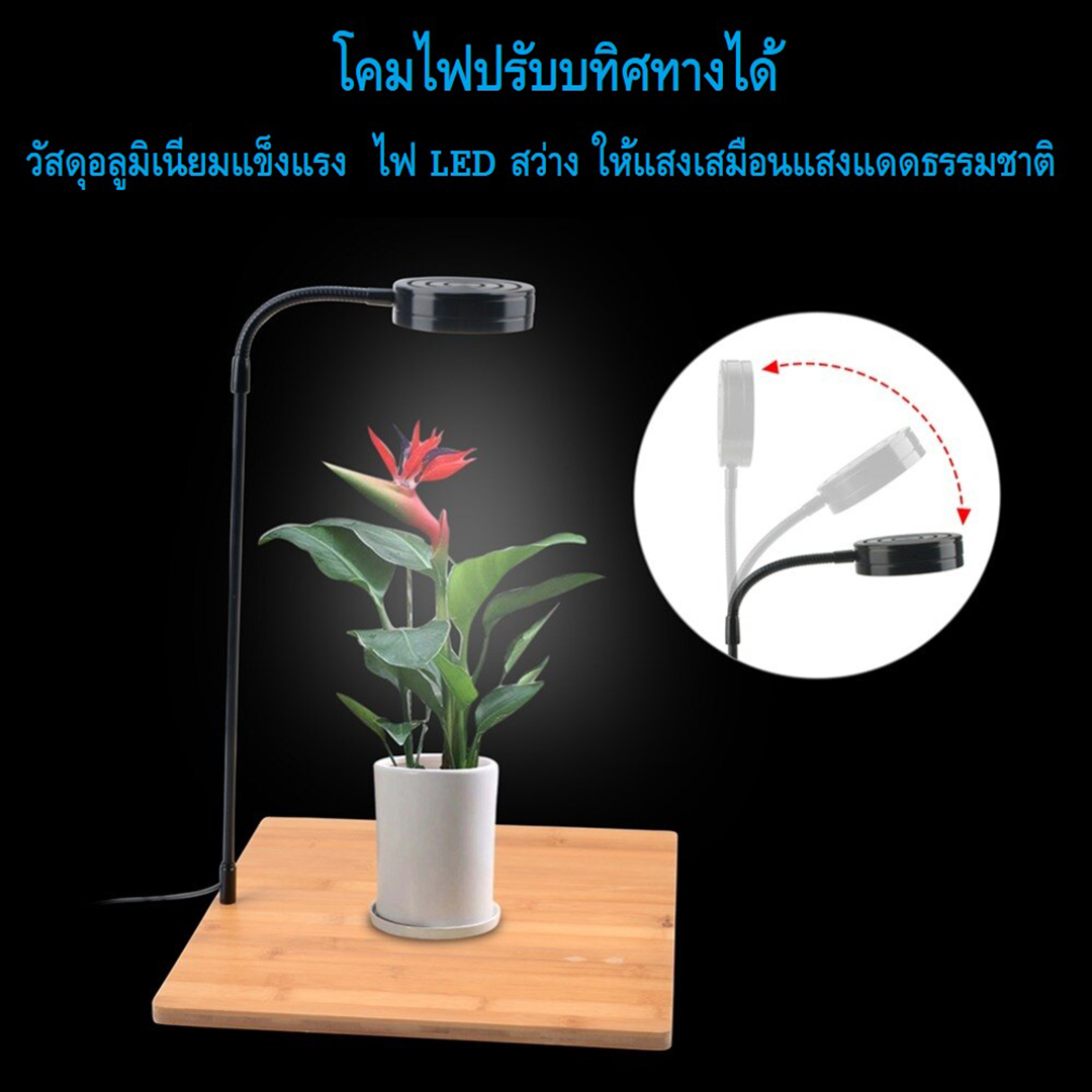 โคมไฟ LED พร้อมฐานไม้(วางตู้ปลา,ตู้ไม้น้ำ,ขวดโหล,สวนถาด,แคคตัส,มาริโมะ,wabi-kusa,Terrarium โคมอลูมิเนียม ชิปLEDคุณภาพสูง