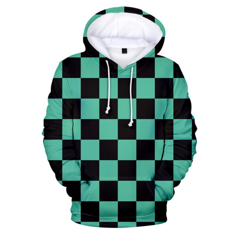 เสื้อฮู้ดลาย ทันจิโร่ จากอะนิเมะ ดาบพิฆาตอสูร[Demon Slayer Hoodie Tanjiro Ver.]