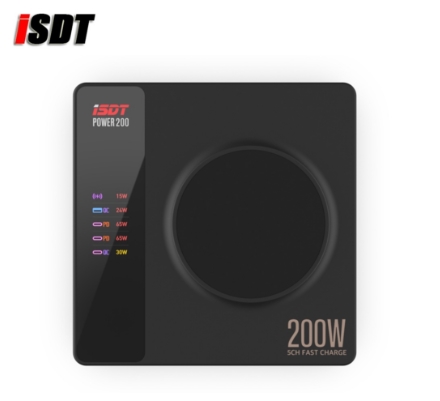 ISDT POWER 200 / 200X AC100~240V 200W Fast Charg หลายช่องชาท และ ไวเลสชาท ต่อผ่านแอปได้