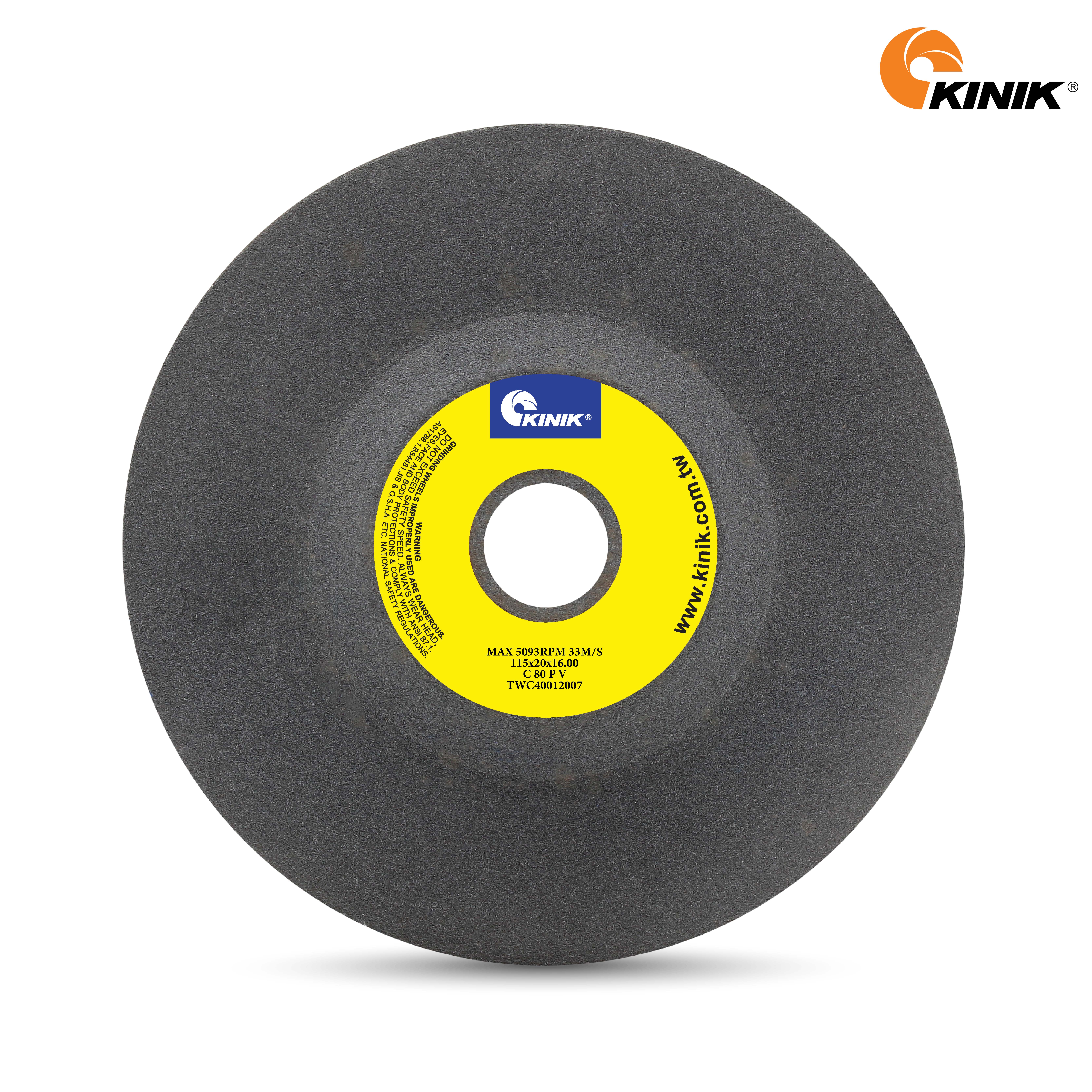 หินจานเจียรวาล์ว KINIK C80PV51 115x20x16 mm.
