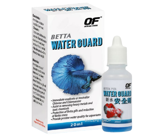OF BETTA WATER GUARD 20 ml.(น้ำยาปรับสภาพน้ำสำหรับปลากัด กำจัดคลอรีน ลดสารพิษ ป้องกันโรค)